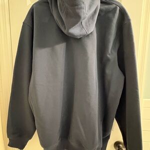 Men's Navy Blue rain defender Carhartt  Hoodie